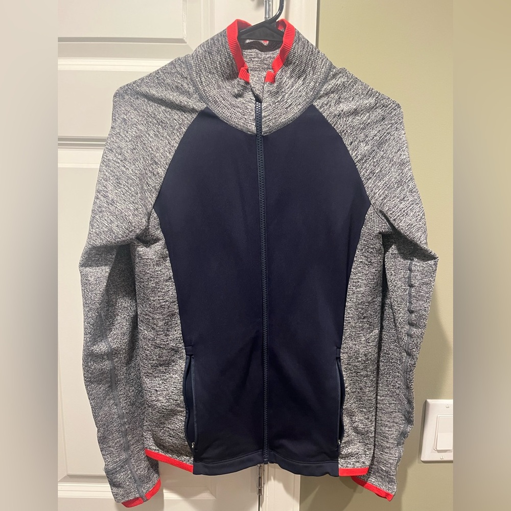 Athleta Gray and Red Hoodie